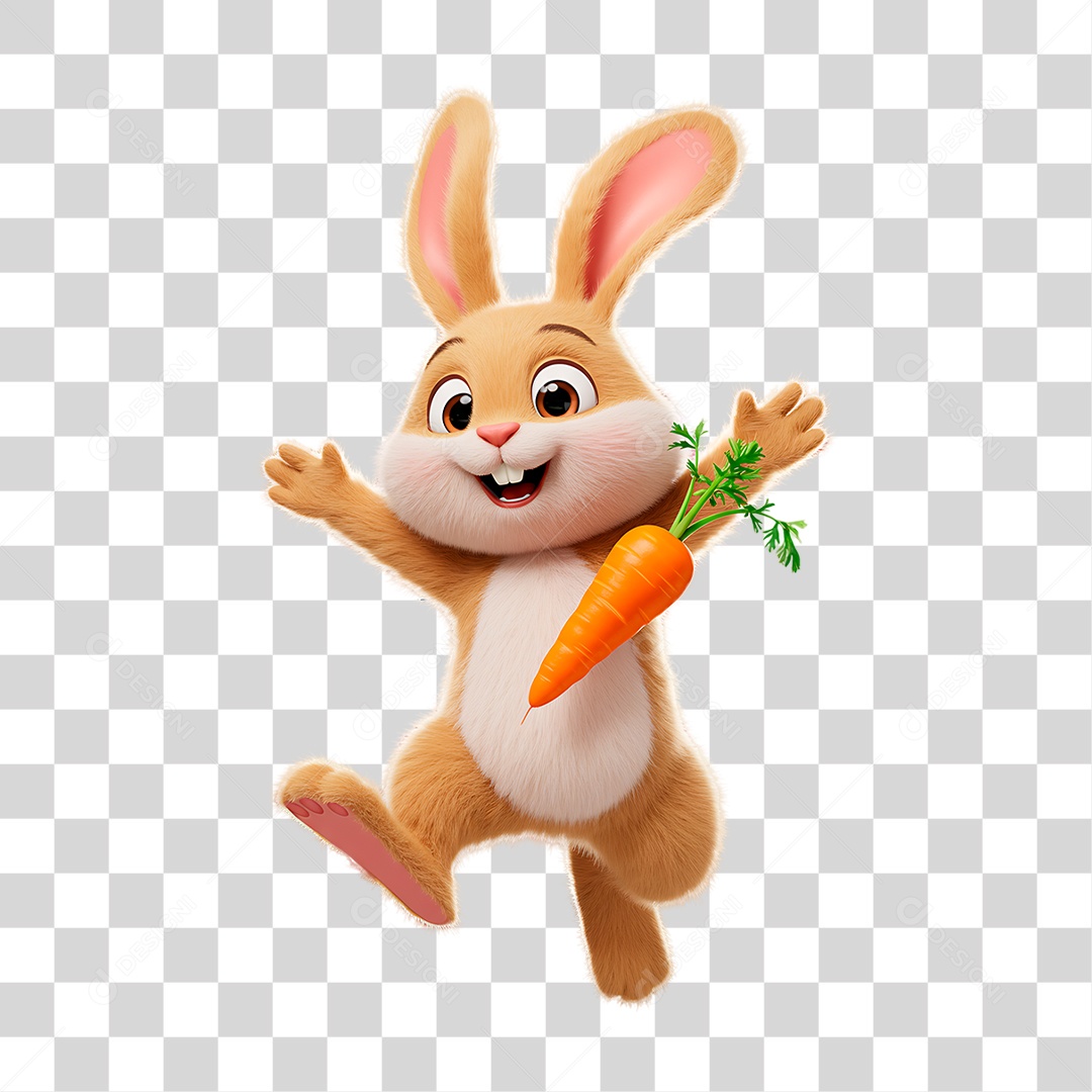 Coelho da Páscoa PNG Transparente