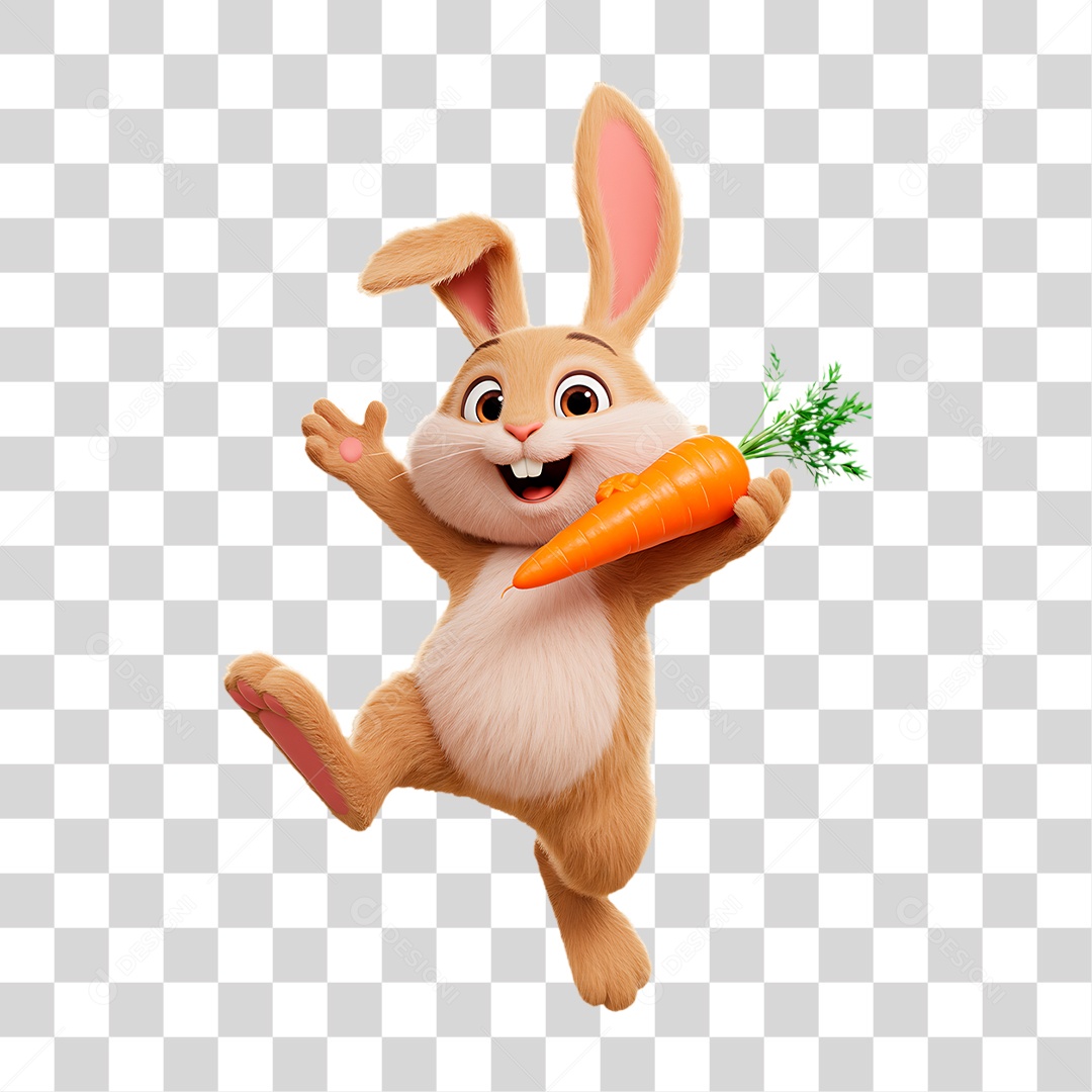 Coelho da Páscoa PNG Transparente