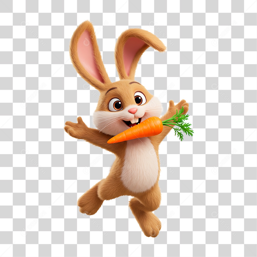 Coelho de Páscoa PNG Transparente
