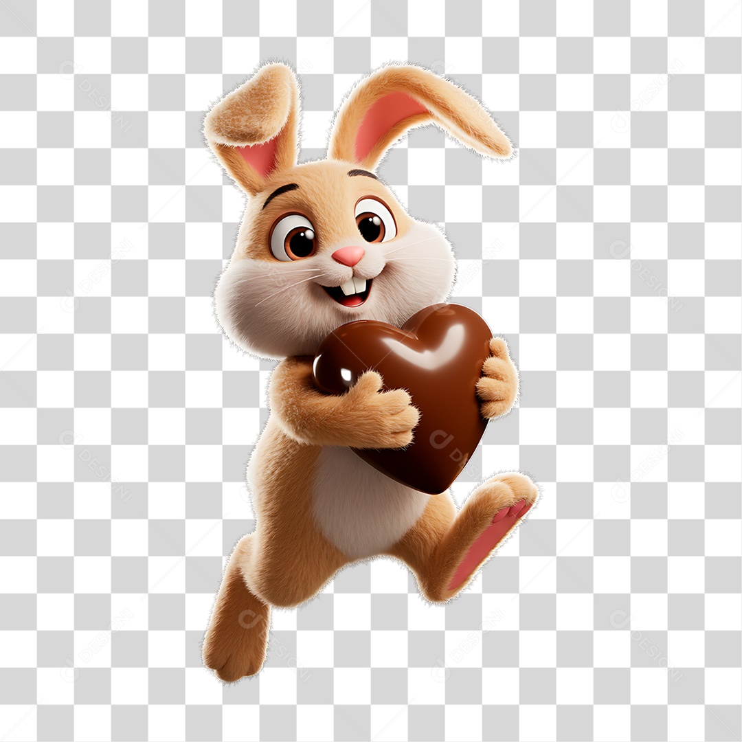 Coelho de Páscoa PNG Transparente