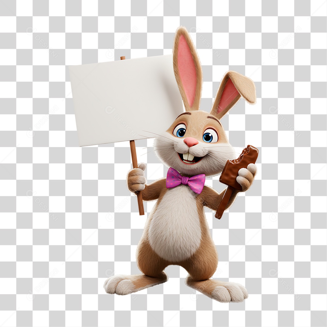 Coelho da Páscoa PNG Transparente