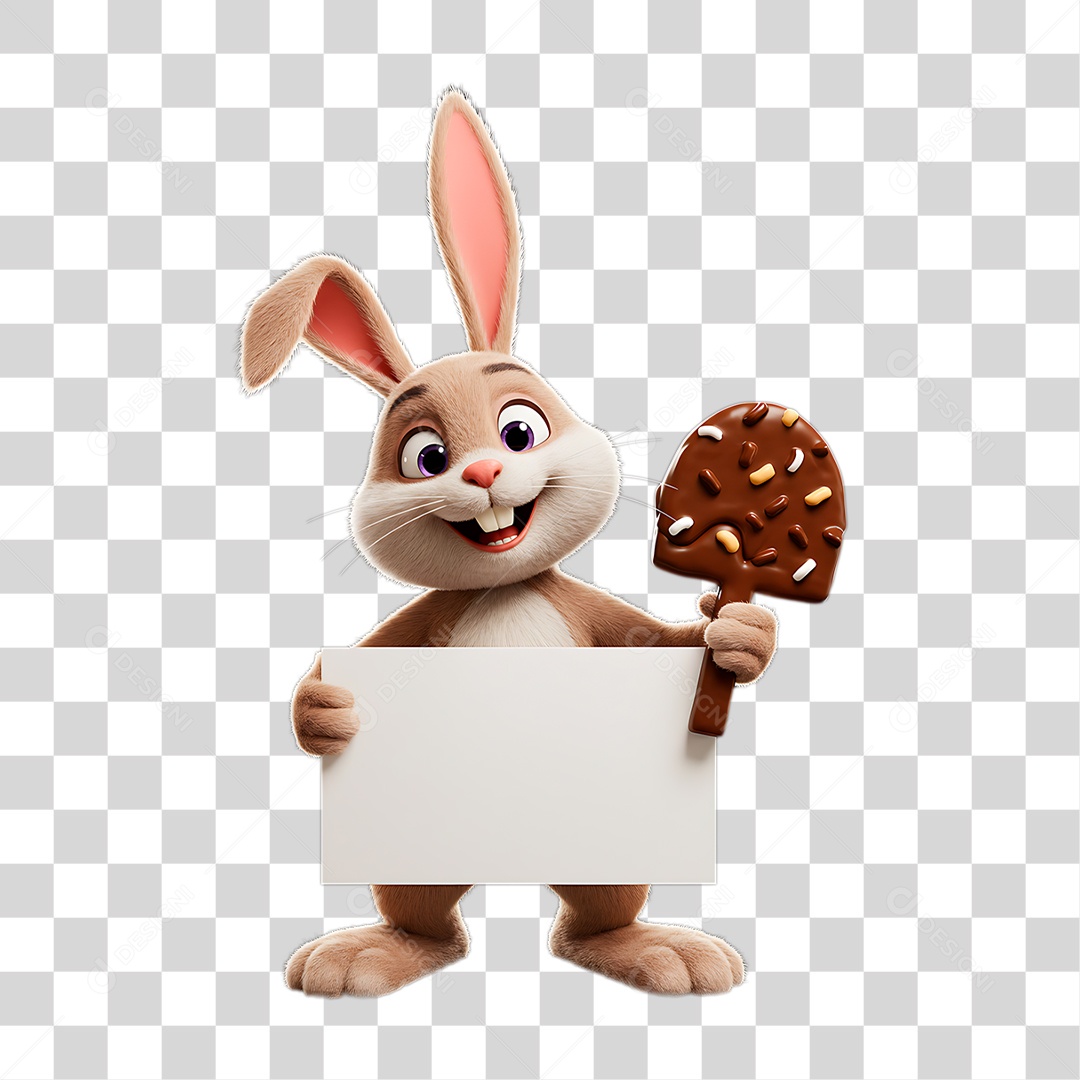 Coelho da Páscoa PNG Transparente