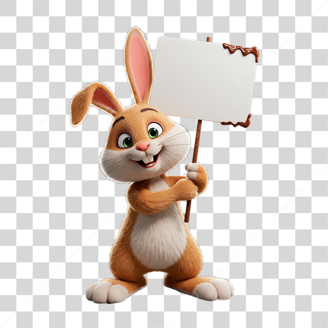 Coelho da Páscoa PNG Transparente