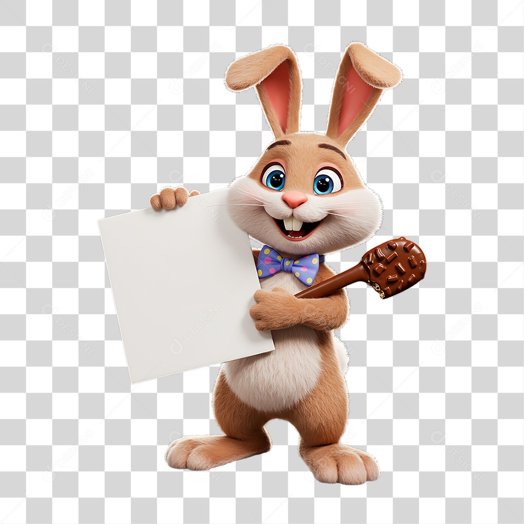 Coelho de Páscoa PNG Transparente