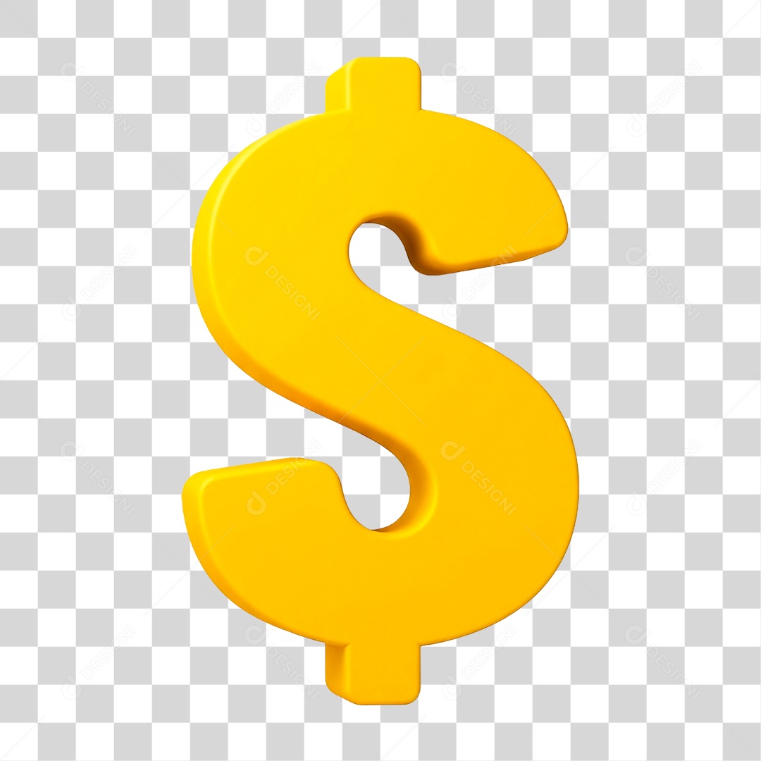 Símbolo Cifrão PNG Transparente