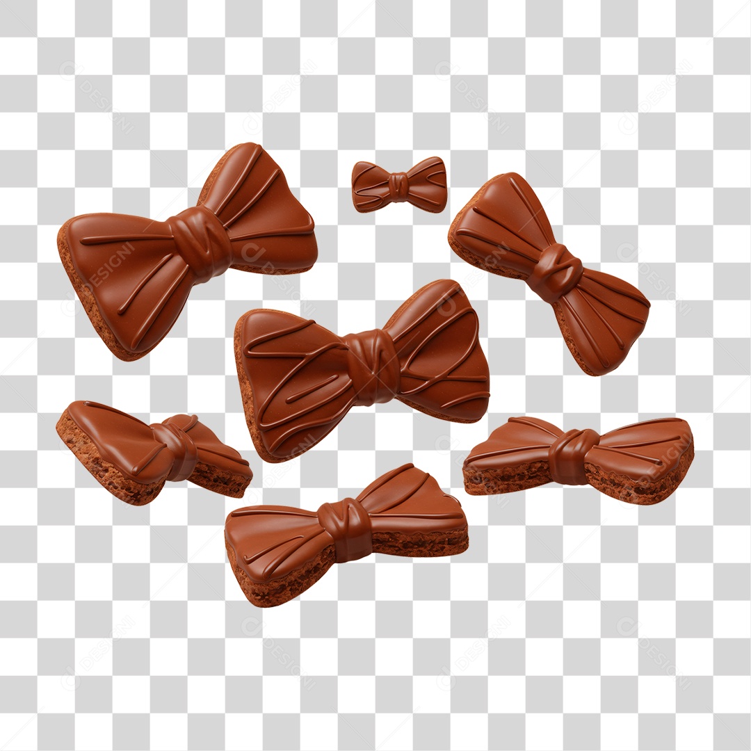 Gravata de Chocolate PNG Transparente