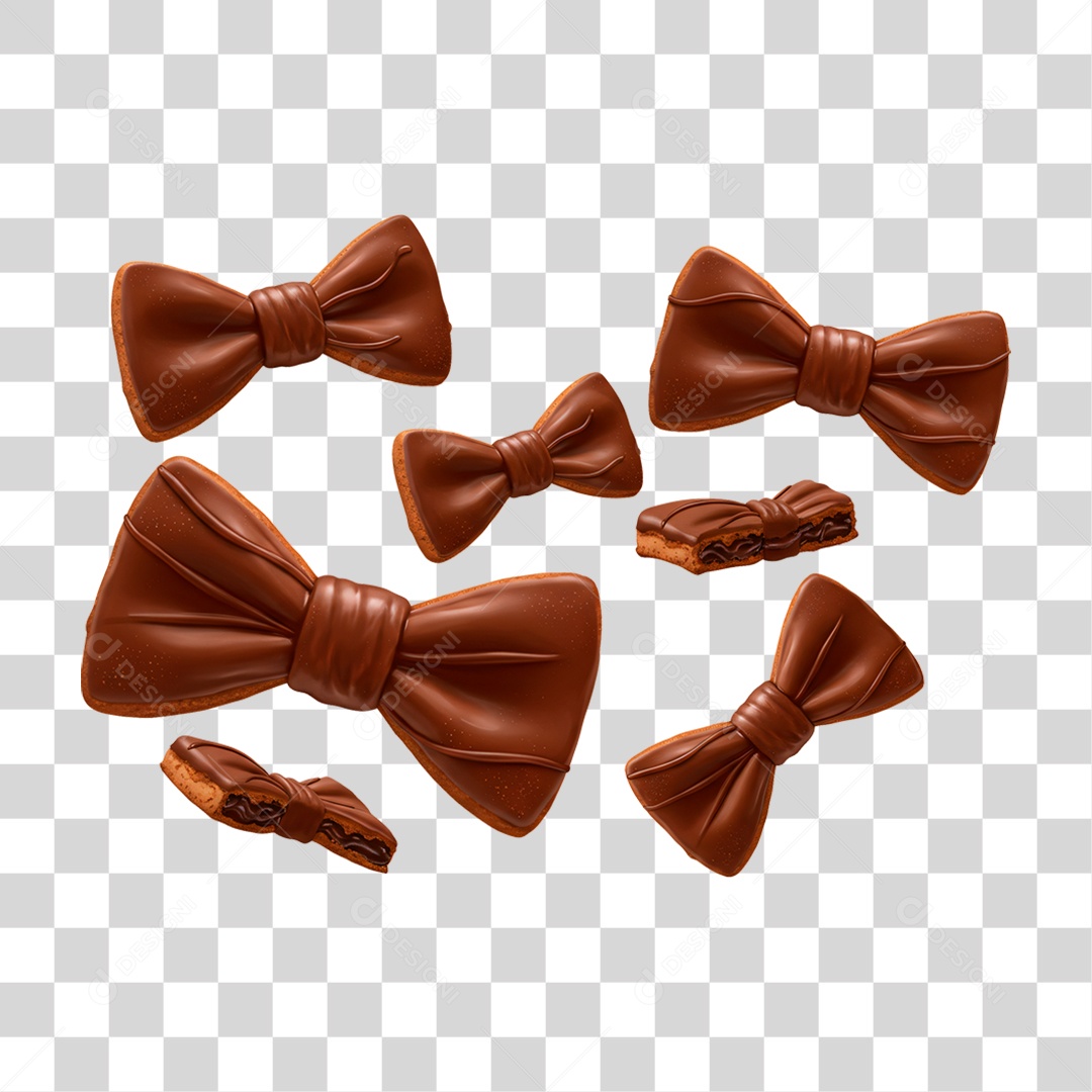 Gravata de Chocolate PNG Transparente