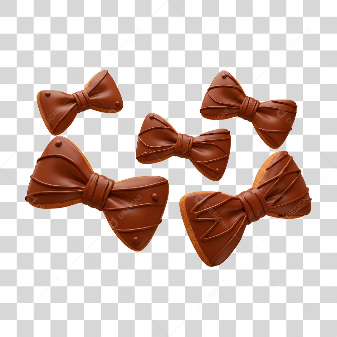 Gravata de Chocolate PNG Transparente