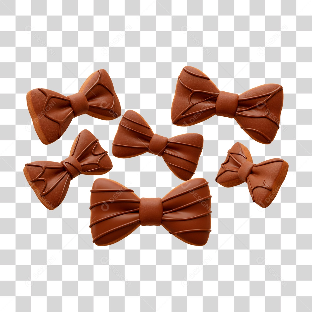 Gravata de Chocolate PNG Transparente