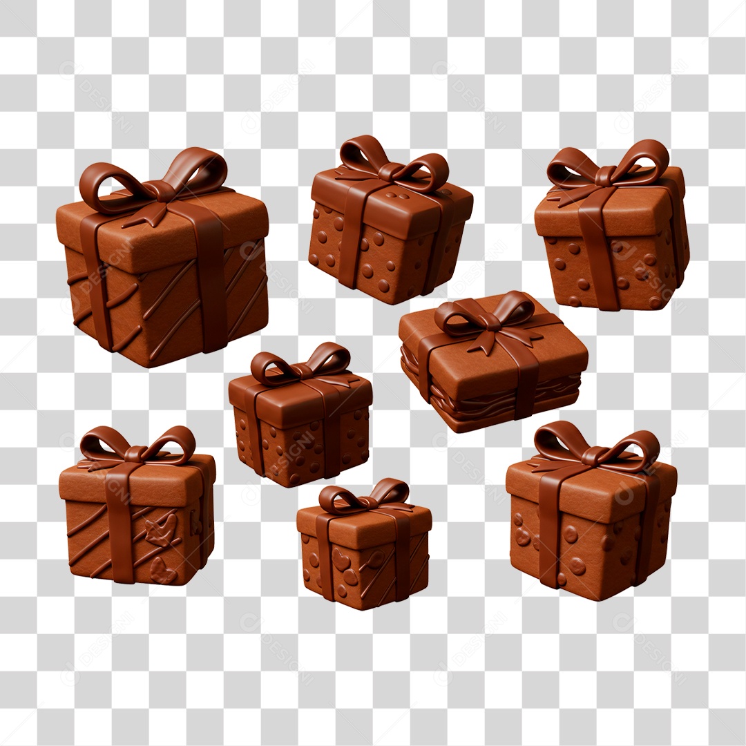 Presente de Chocolate PNG Transparente
