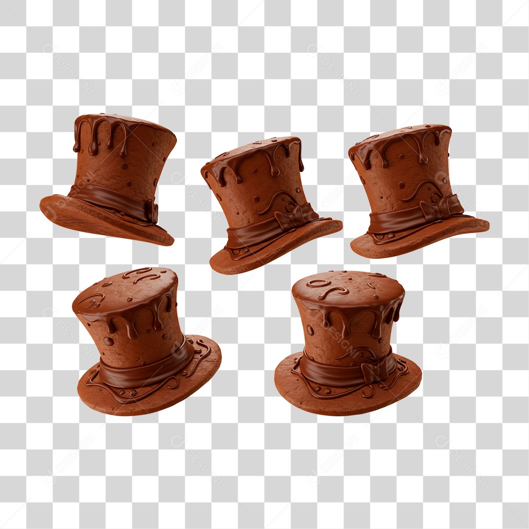 Cartola de Chocolate PNG Transparente