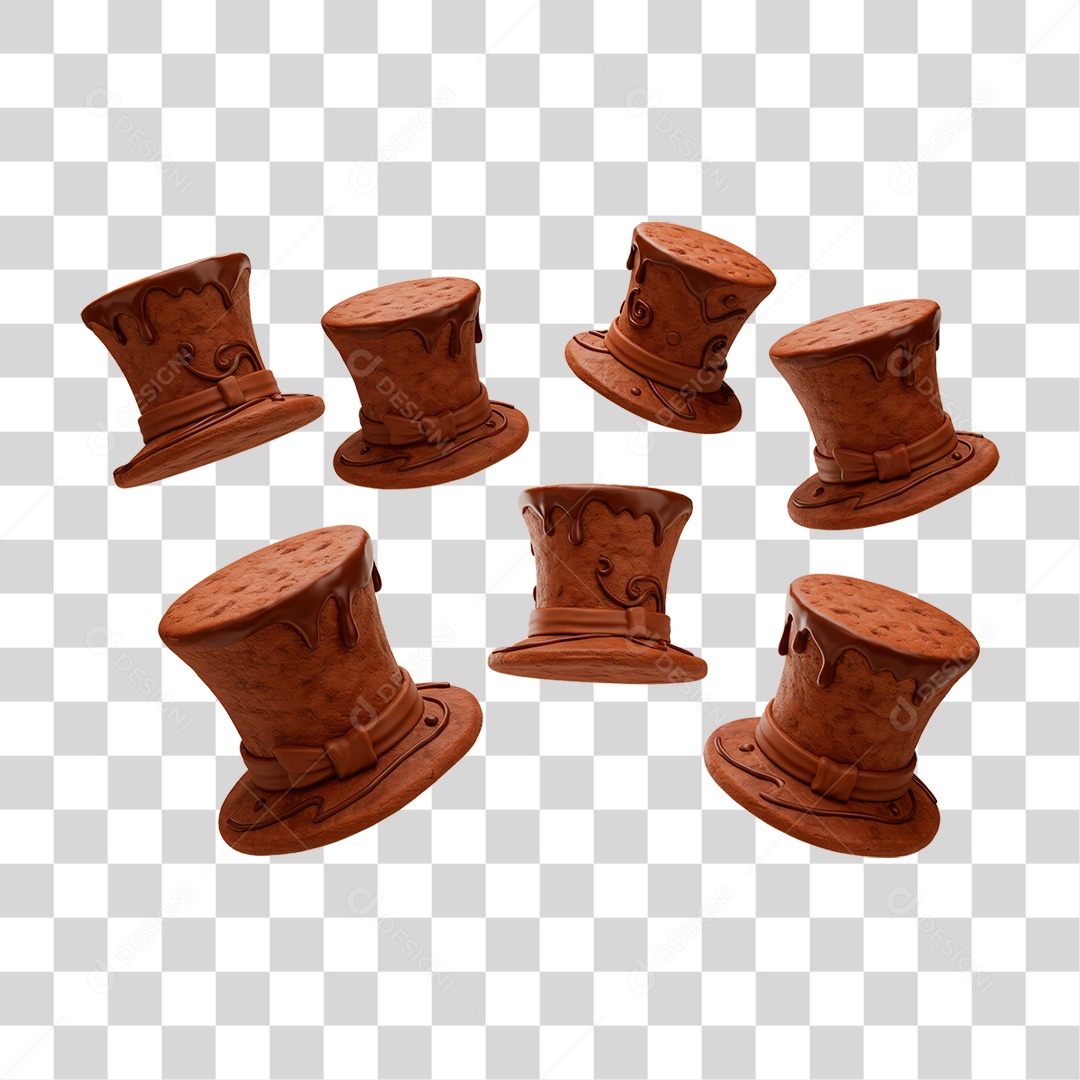 Cartola de Chocolate PNG Transparente