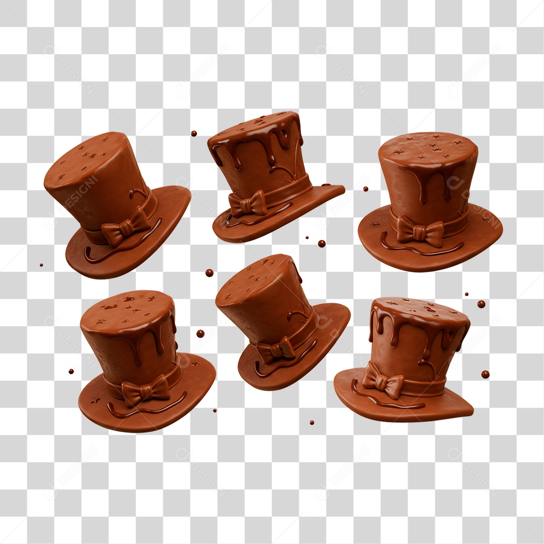 Cartola de Chocolate PNG Transparente