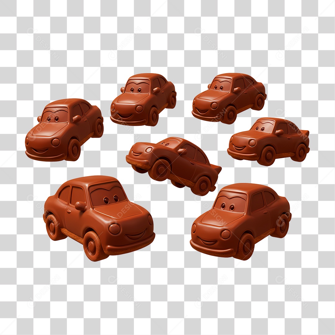 Carro de Chocolate PNG Transparente