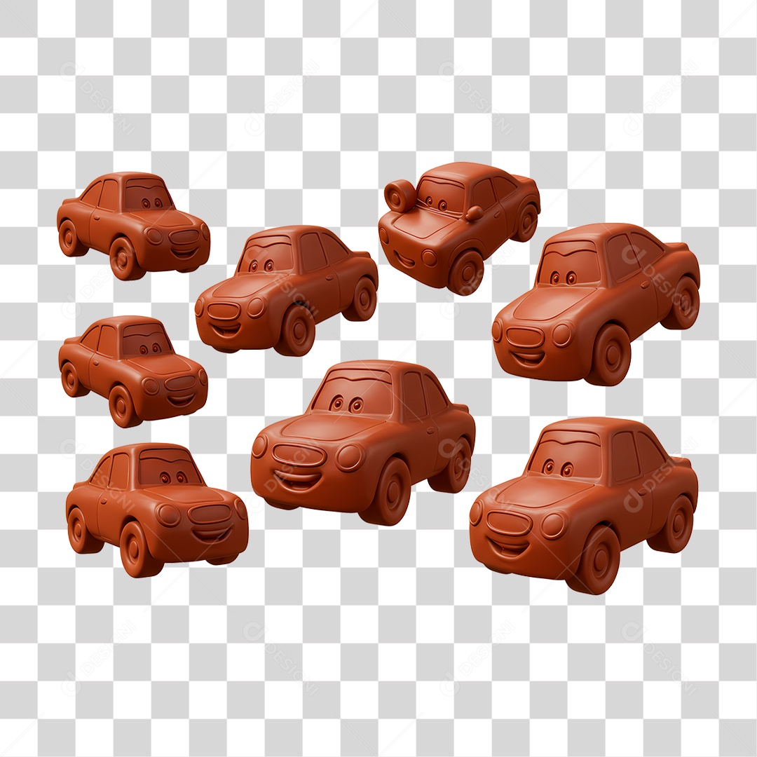 Carro de Chocolate PNG Transparente