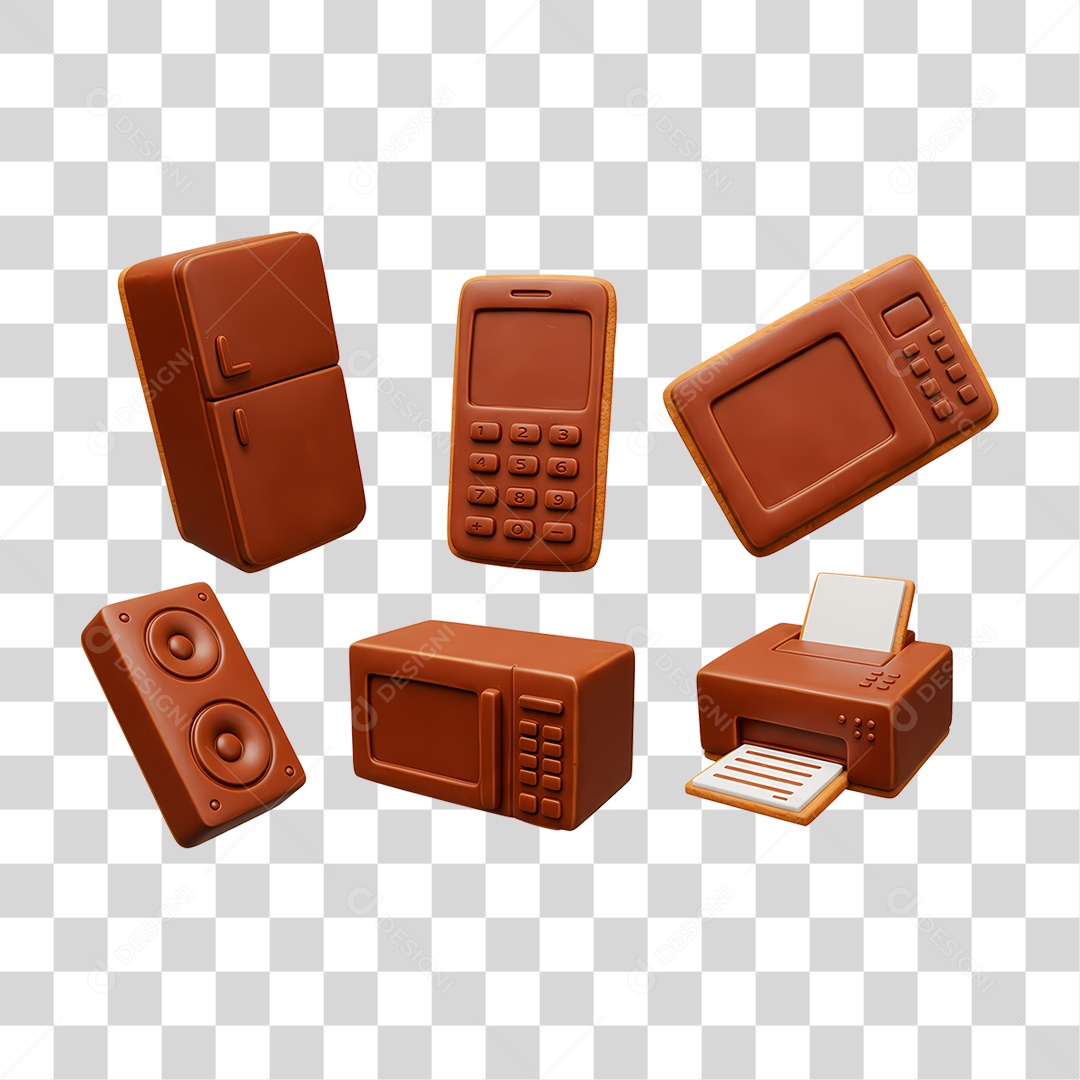 Eletrodoméstico de Chocolate PNG Transparente