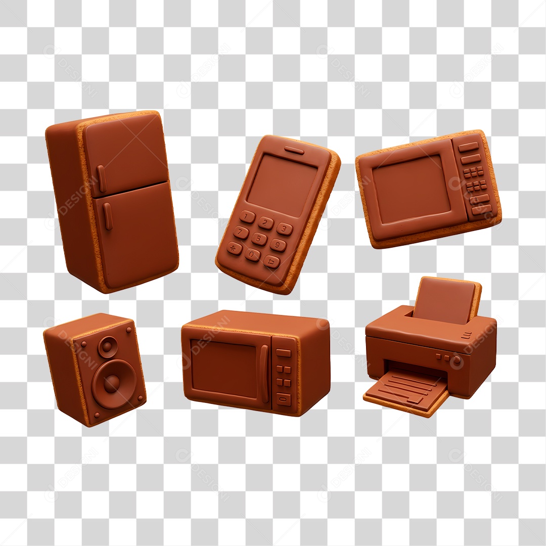 Eletrodoméstico de Chocolate PNG Transparente
