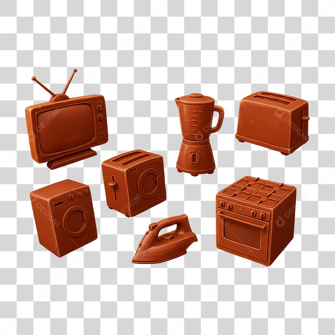 Eletrodoméstico de Chocolate PNG Transparente