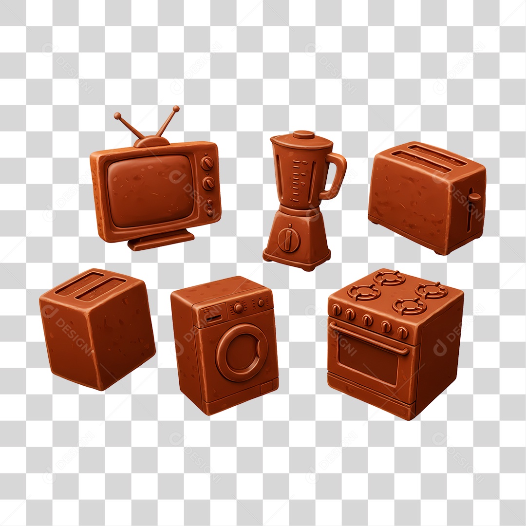Eletrodoméstico de Chocolate PNG Transparente