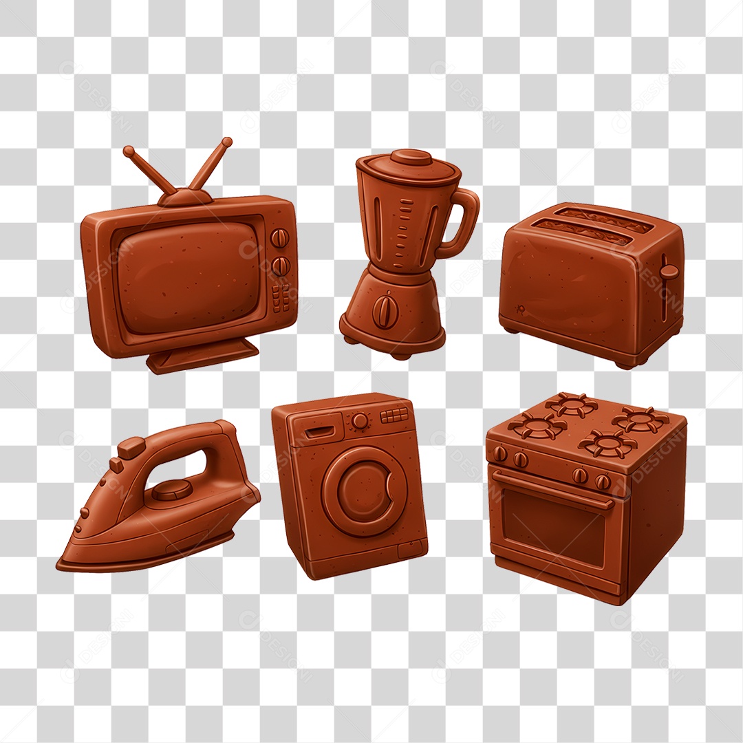 Eletrodoméstico de Chocolate PNG Transparente