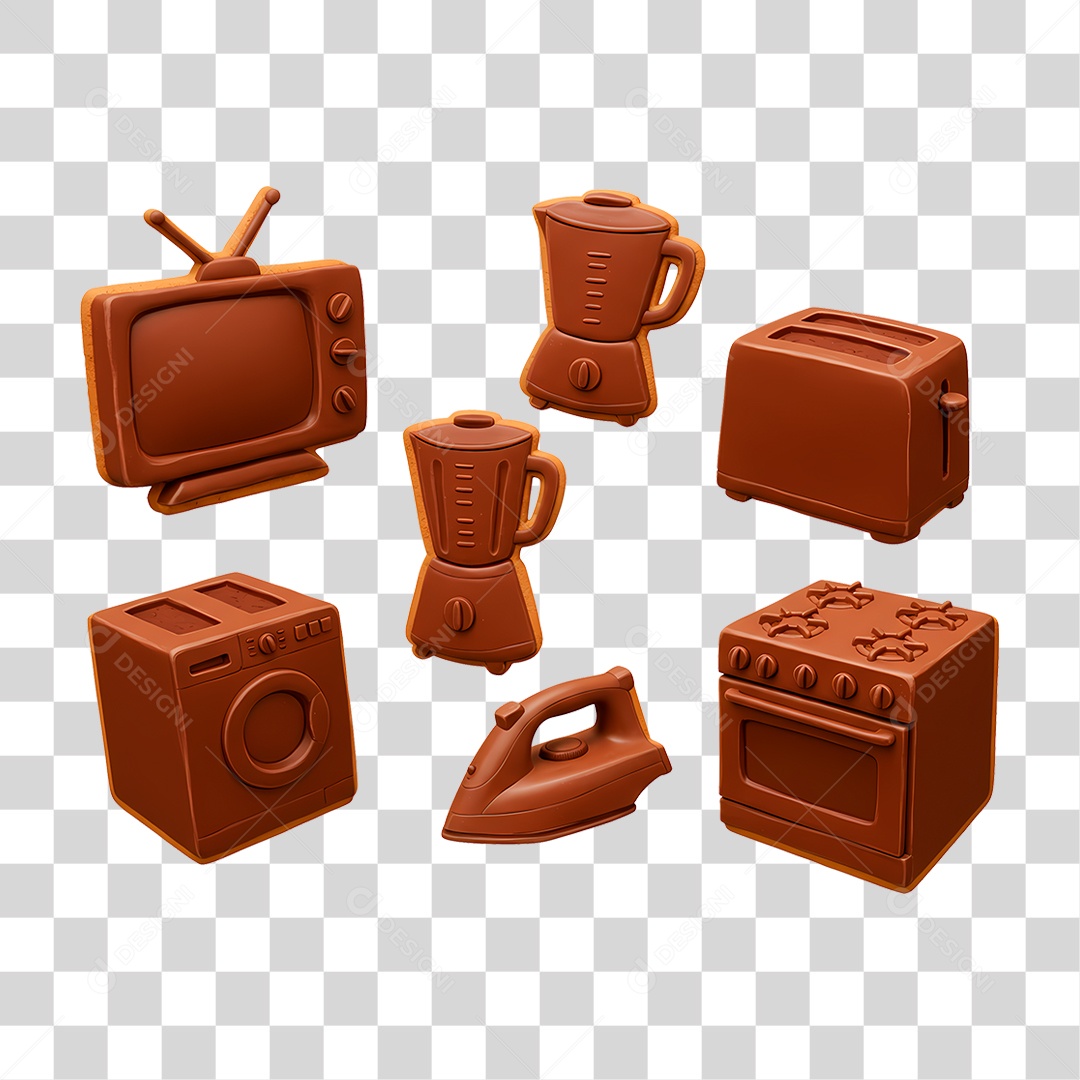 Eletrodoméstico de Chocolate PNG Transparente