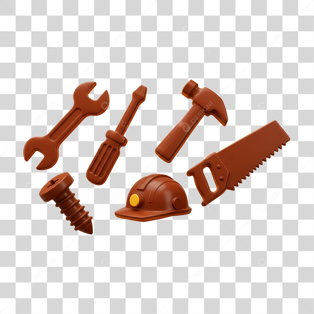 Ferramentas de Chocolate PNG Transparente