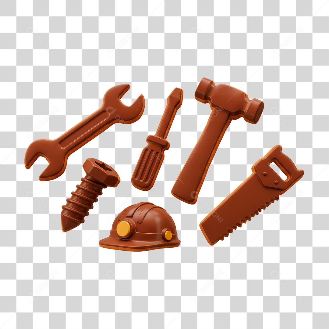 Ferramentas de Chocolate PNG Transparente