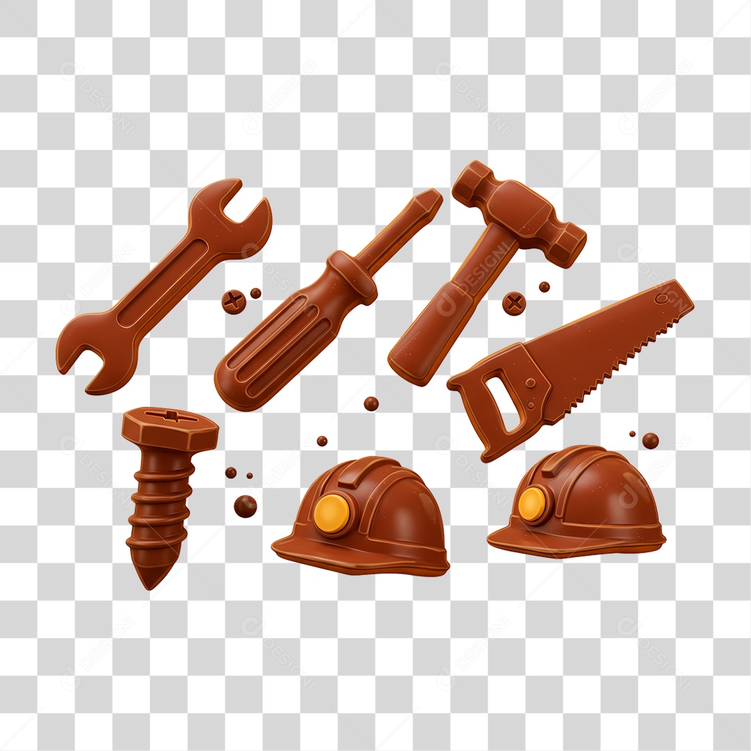 Ferramentas de Chocolate PNG Transparente