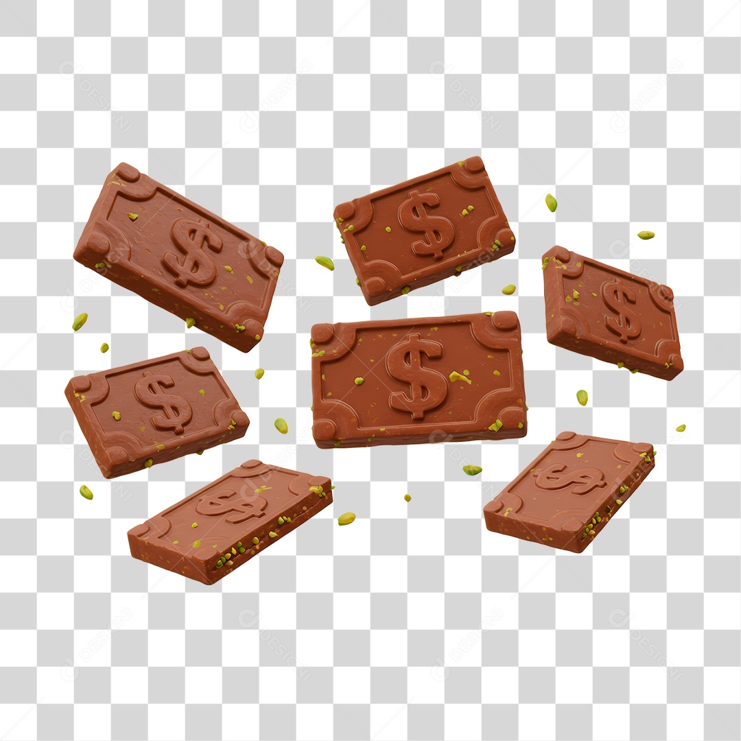 Nota de Chocolate PNG Transparente