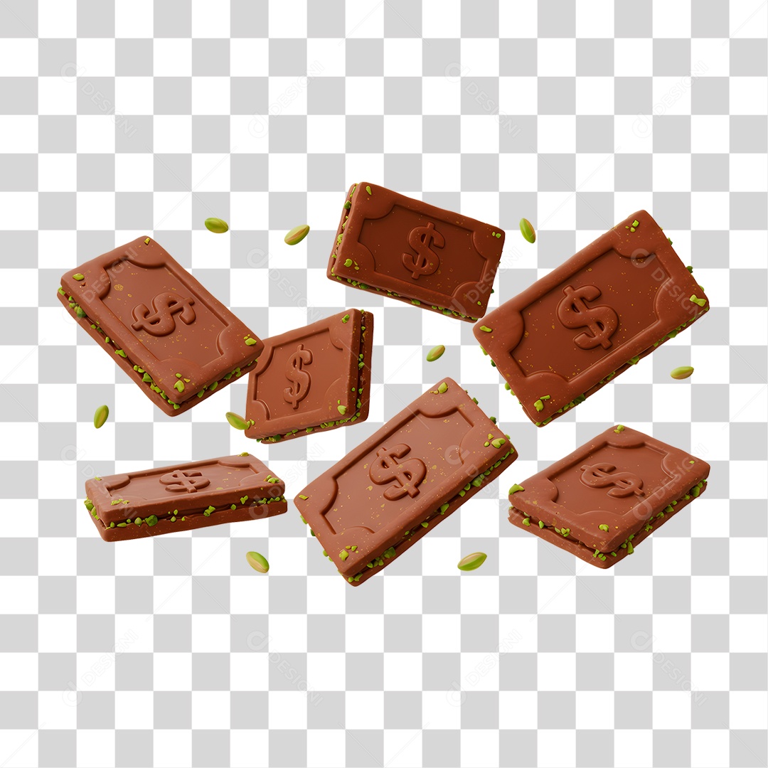 Nota de Chocolate PNG Transparente