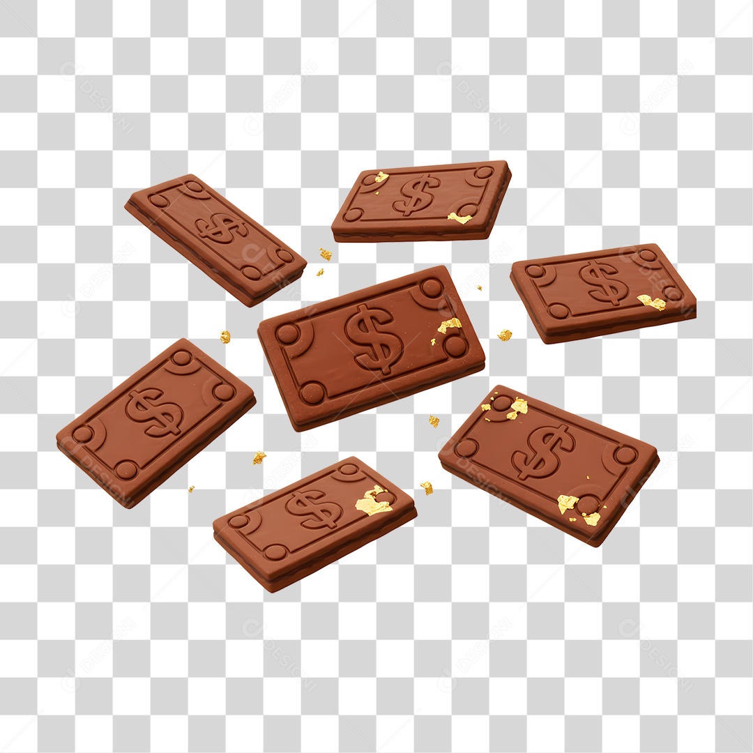 Nota de Chocolate PNG Transparente