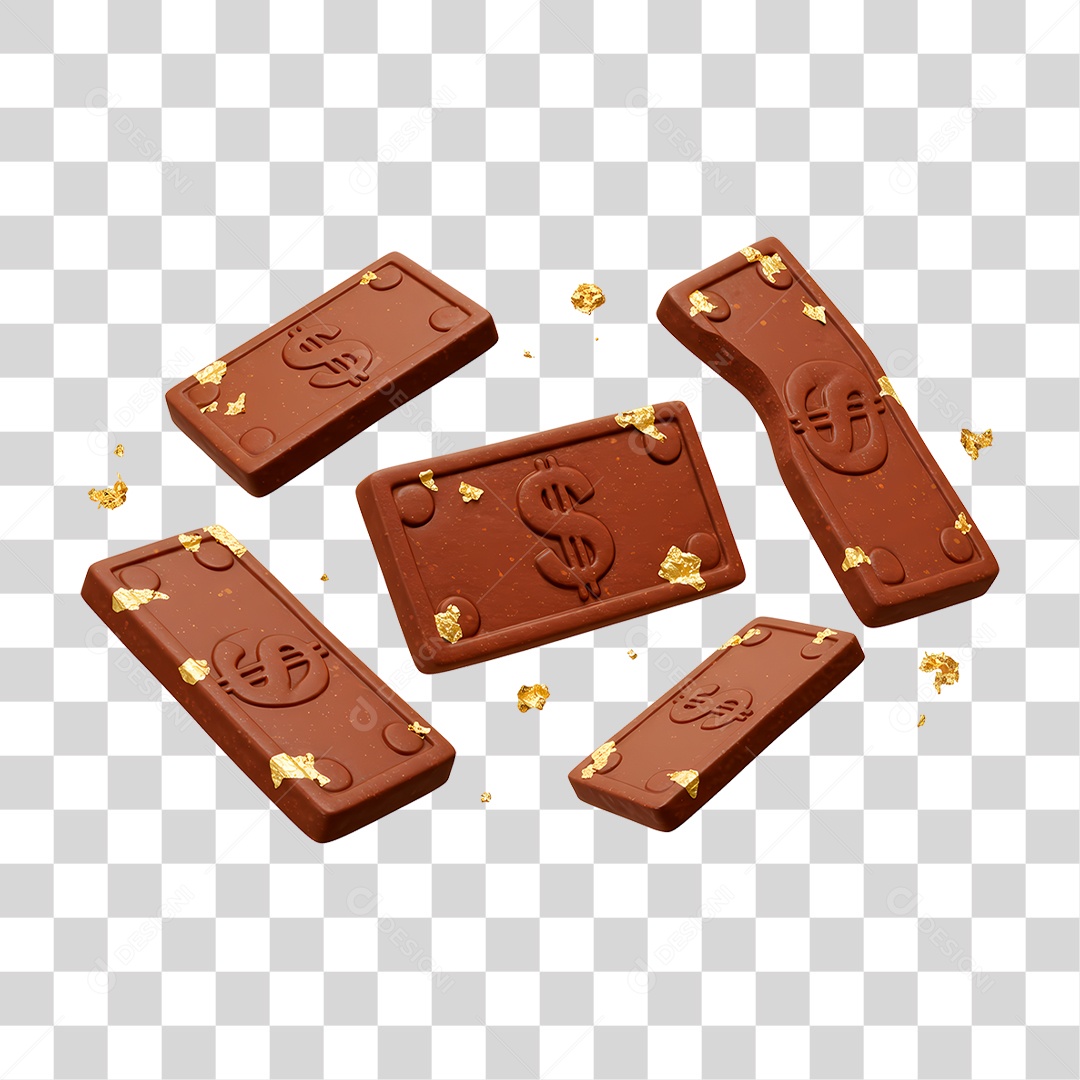Nota de Chocolate PNG Transparente