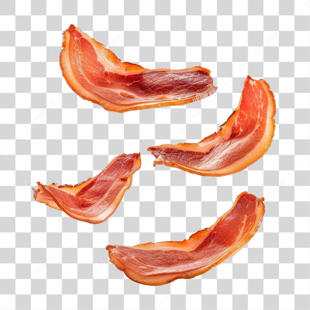 Fatias de Bacon PNG Transparente