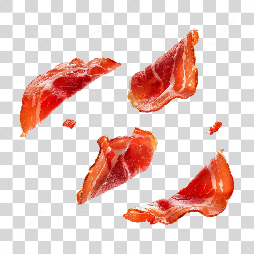 Fatias de Bacon PNG Transparente