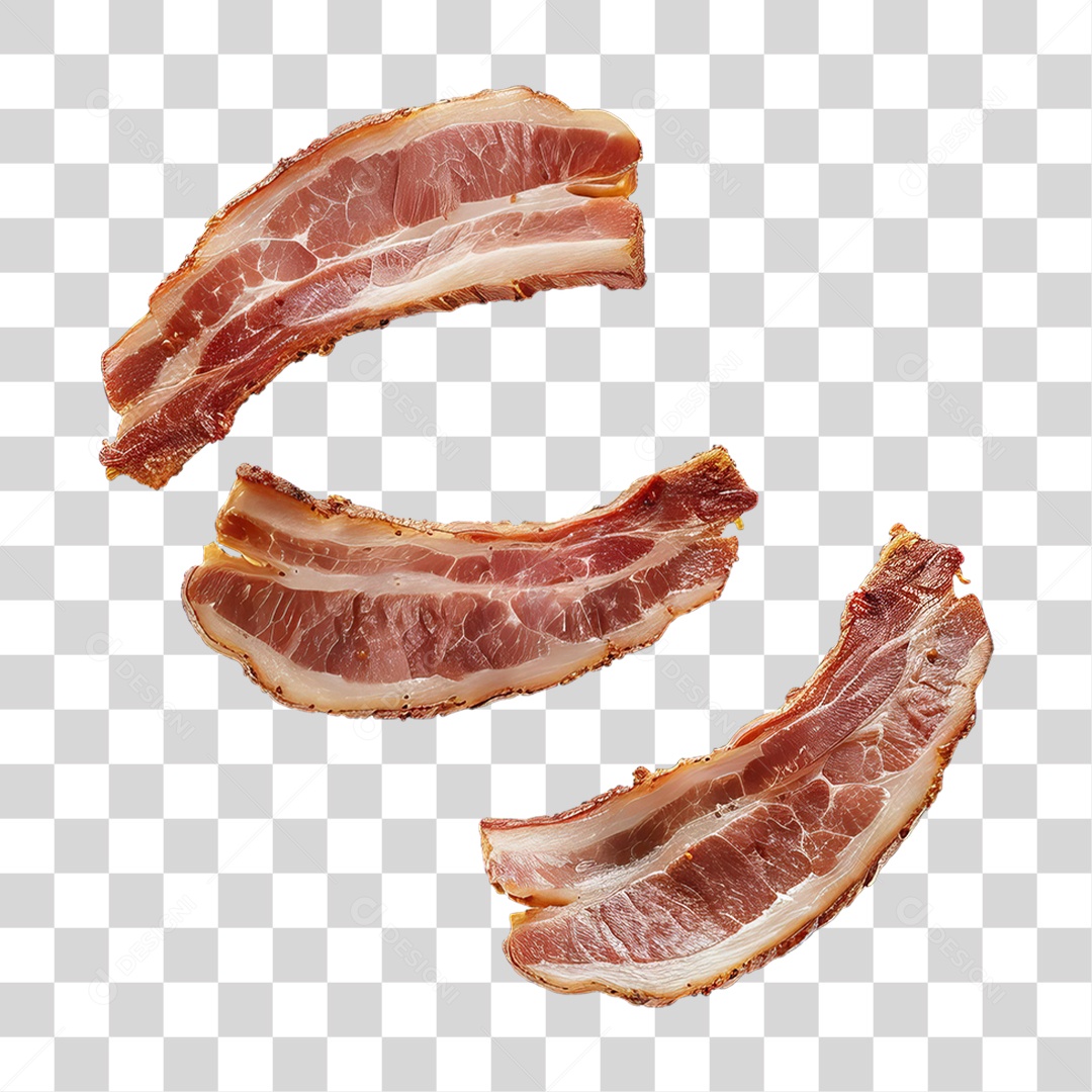 Fatias de Bacon PNG Transparente