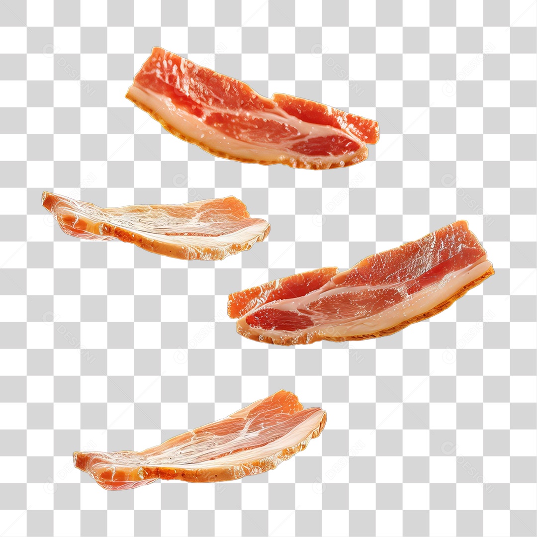 Fatias de Bacon PNG Transparente