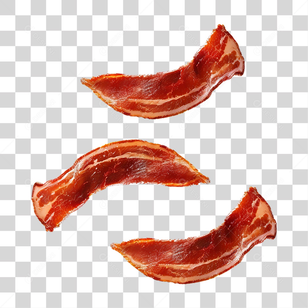Fatias de Bacon PNG Transparente