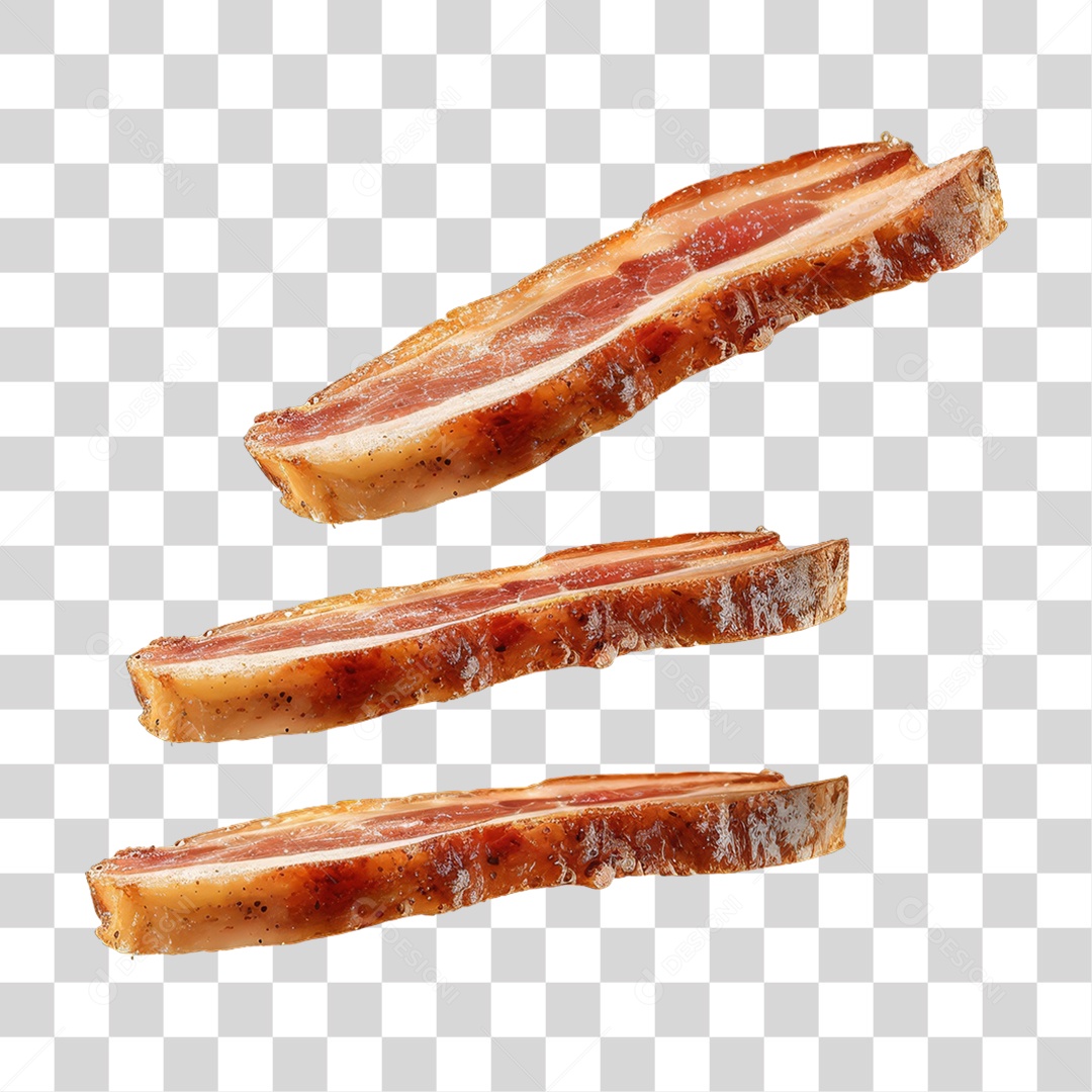 Fatias de Bacon PNG Transparente