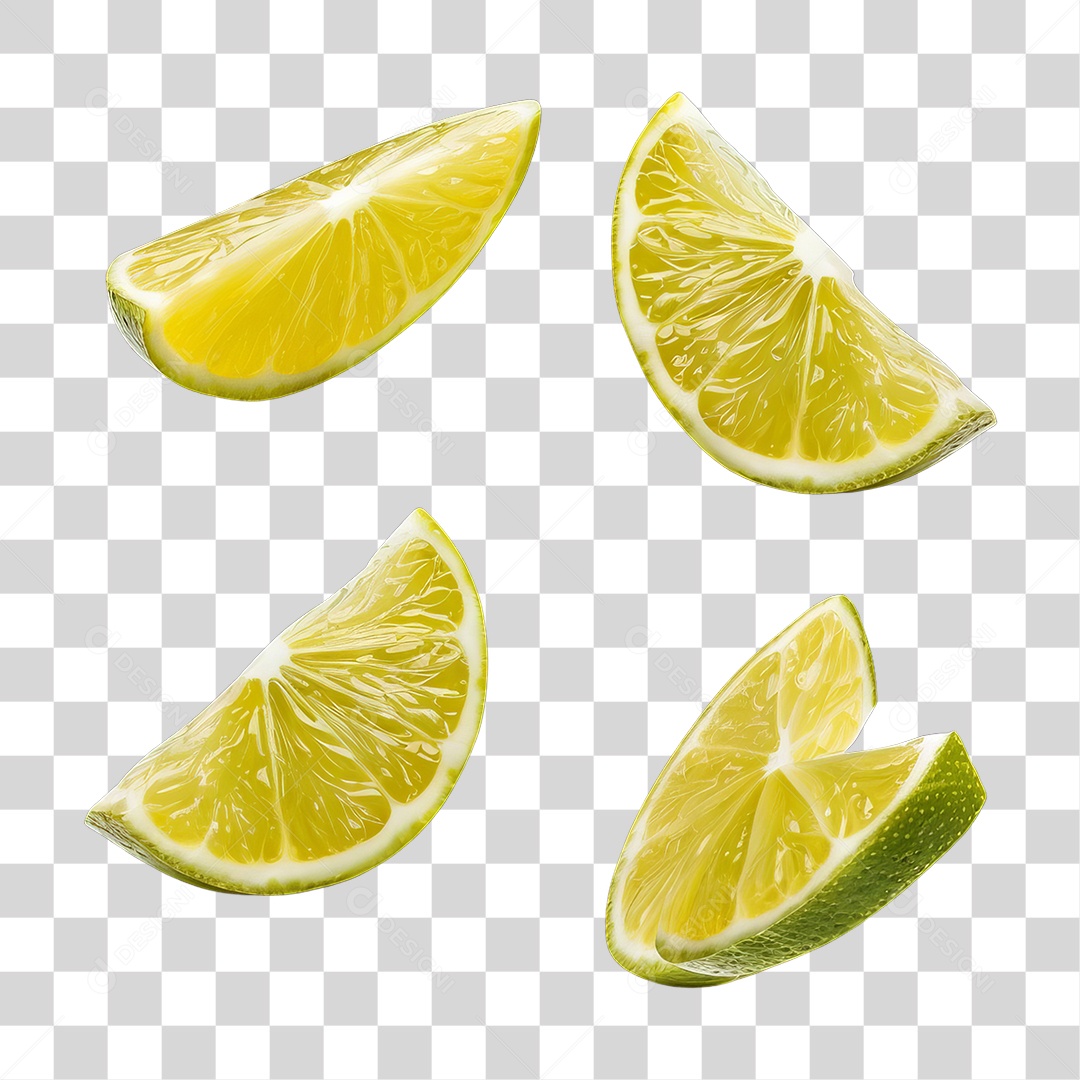 Fatias de Limão PNG Transparente