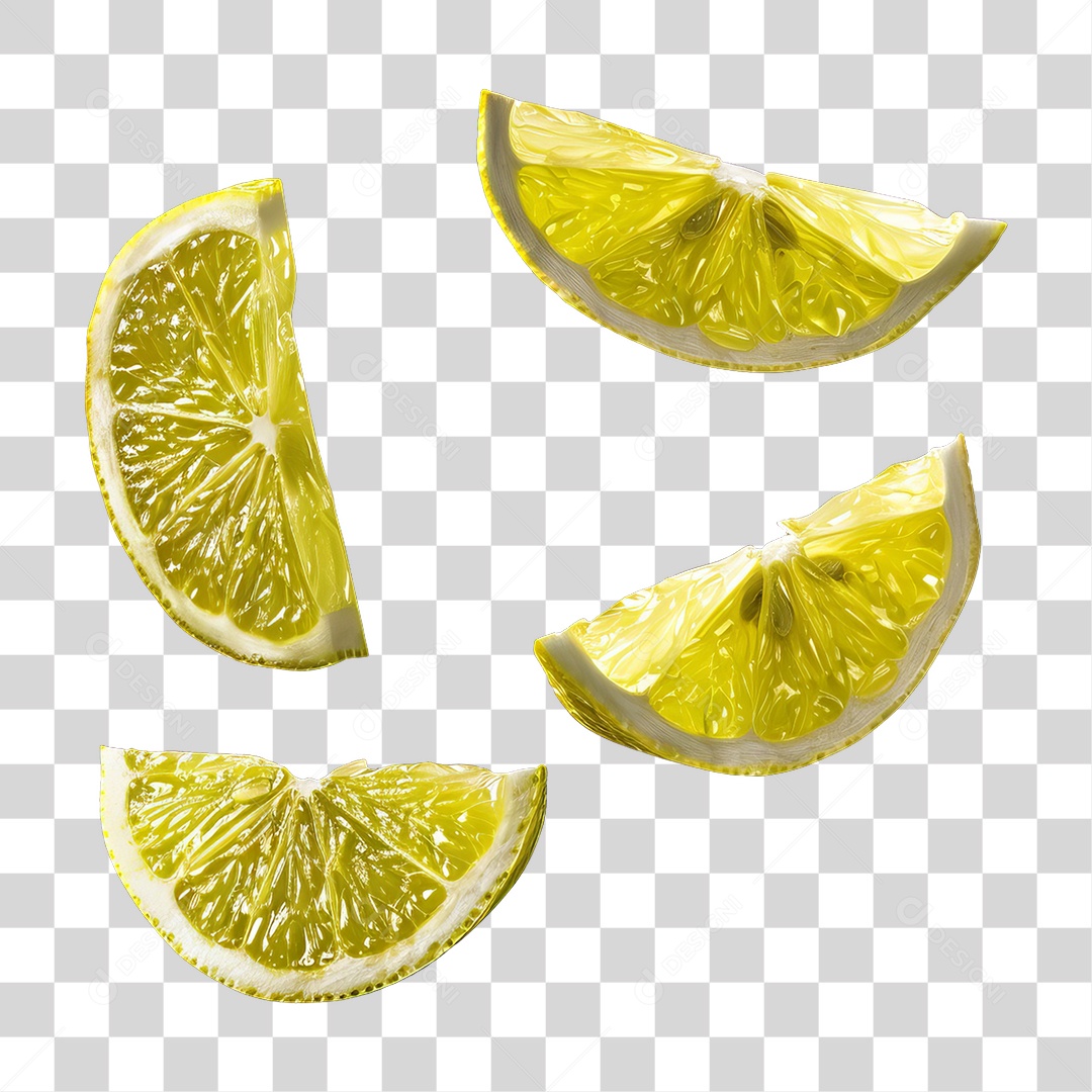 Fatias de Limão PNG Transparente