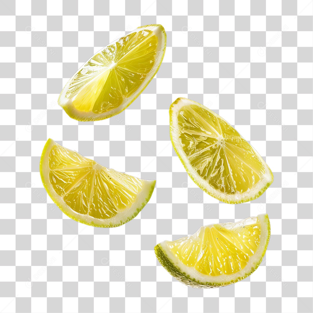 Fatias de Limão PNG Transparente