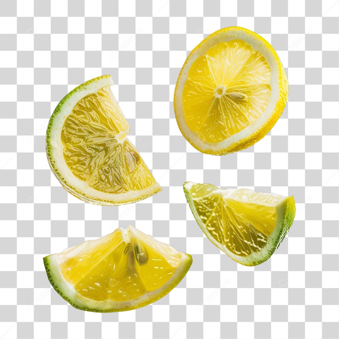 Fatias de Limão PNG Transparente