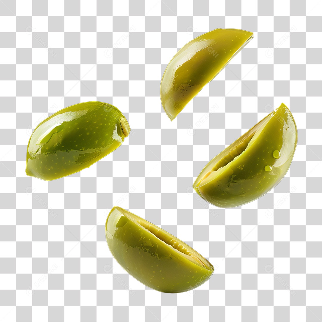 Azeitonas Fatias PNG Transparente