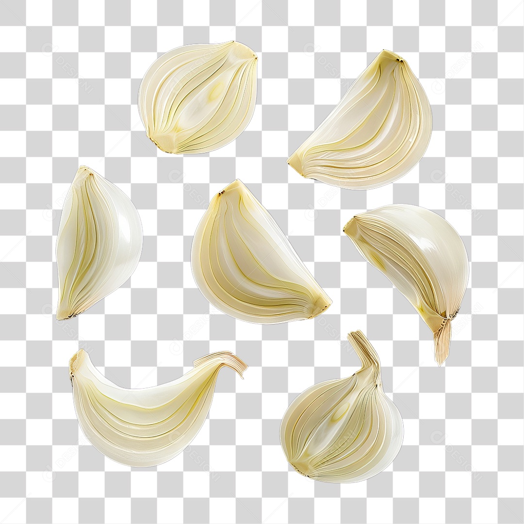 Cebolas Fatiadas PNG Transparente