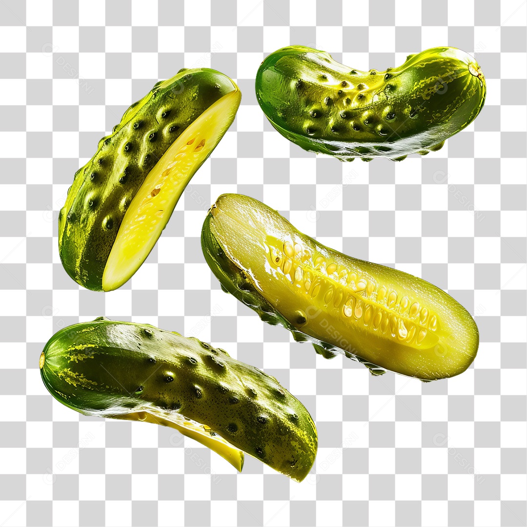 Fatias de Picles PNG Transparente