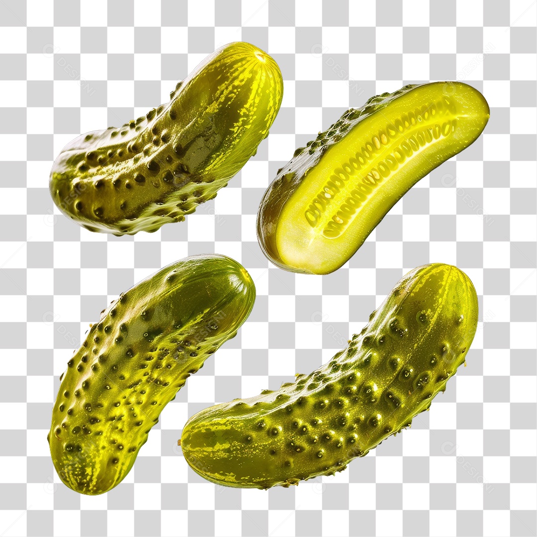 Fatias de Picles PNG Transparente
