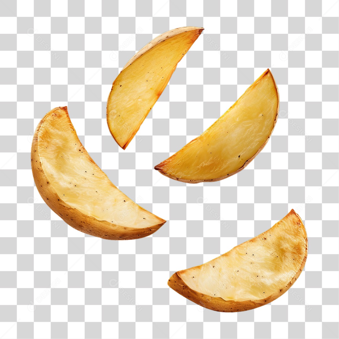 Fatias de Batatas PNG Transparente