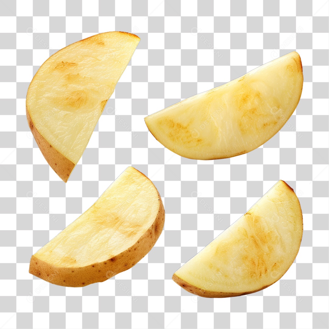 Fatias de Batatas PNG Transparente