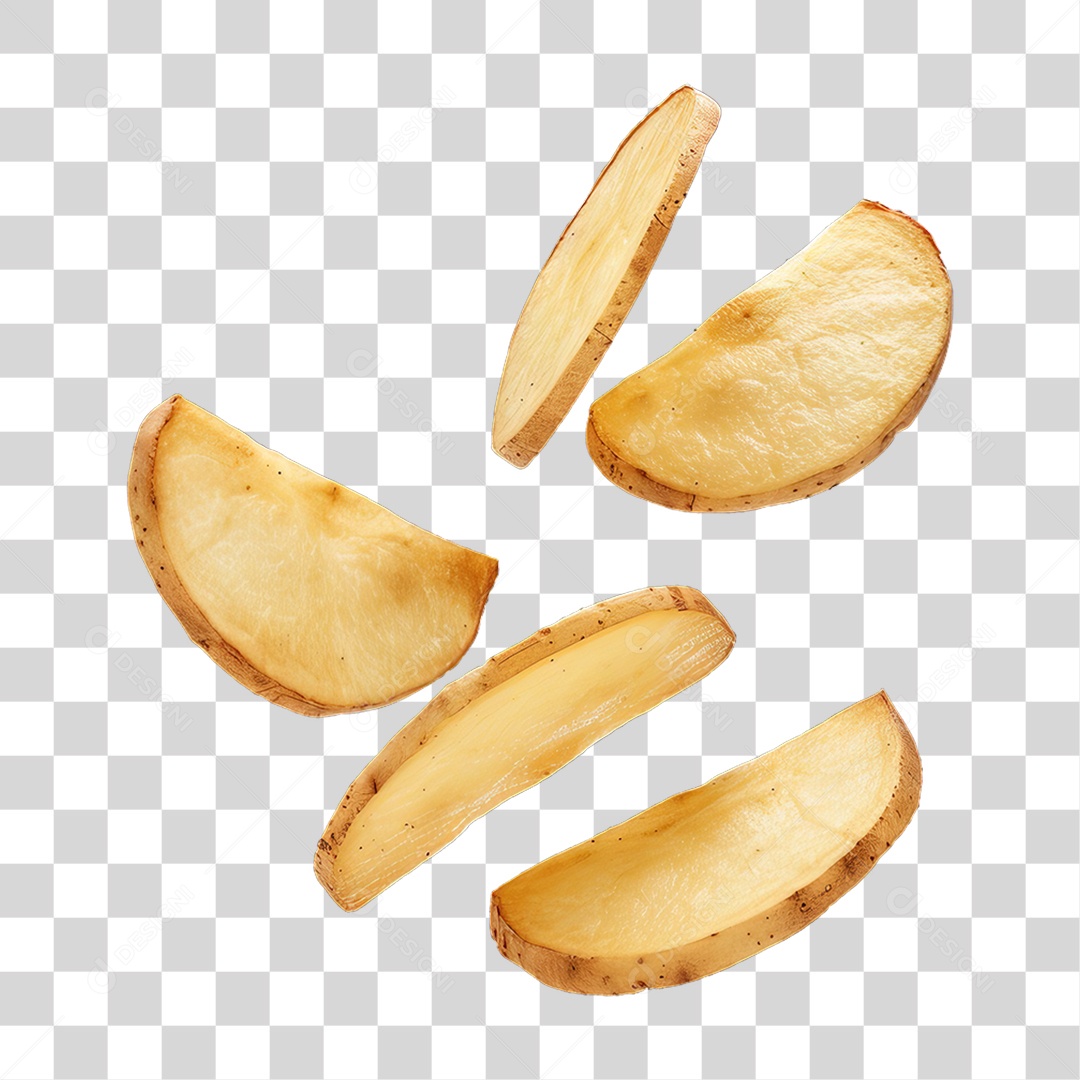 Fatias de Batatas PNG Transparente