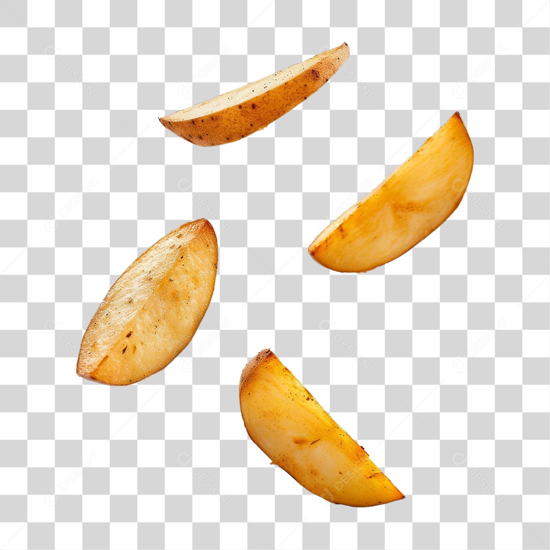 Fatias de Batatas PNG Transparente